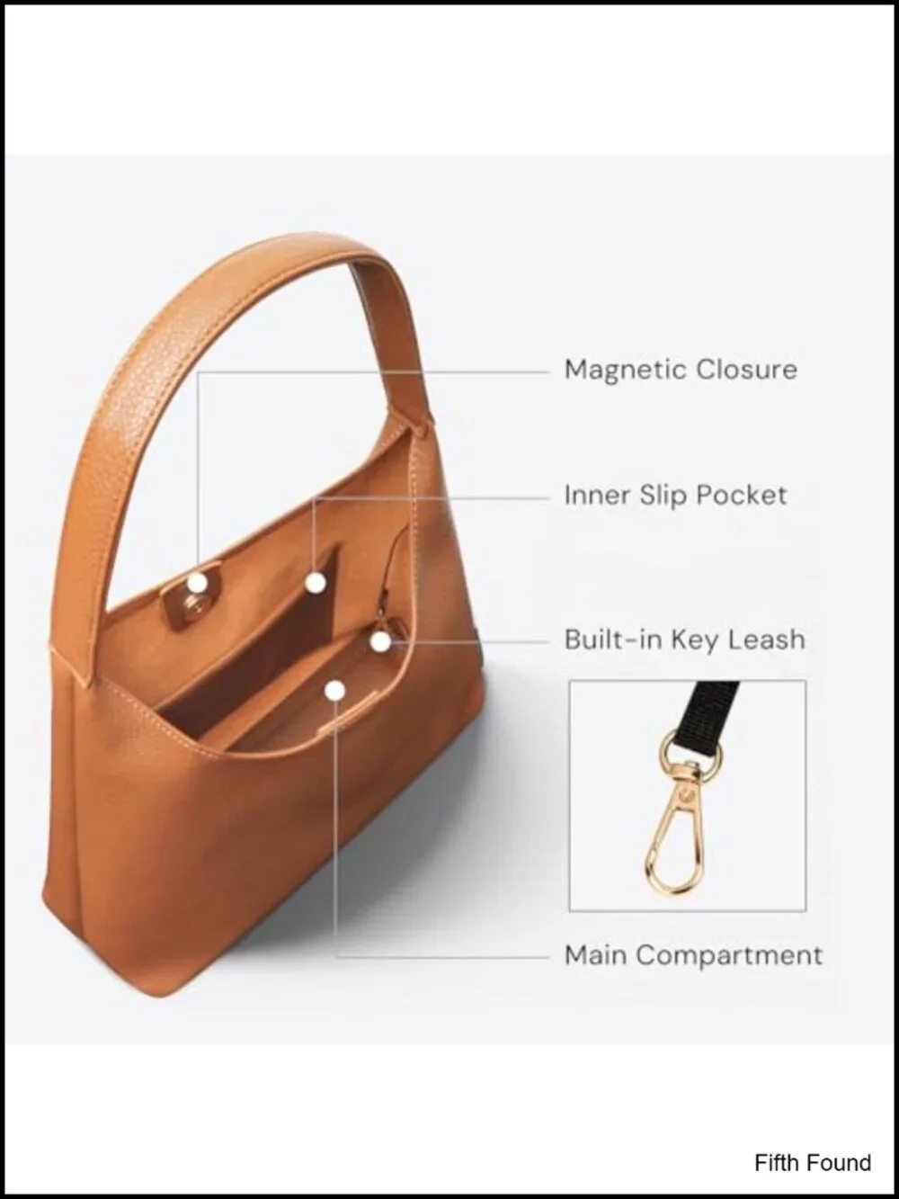Vegan leather slouchy hobo shoulder bag, 11